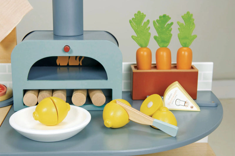 [PRESENTE ESPECIAL] KIT COZINHA COM FORNO DE PIZZA + GELADEIRA [BRINQUEDO INFANTIL]